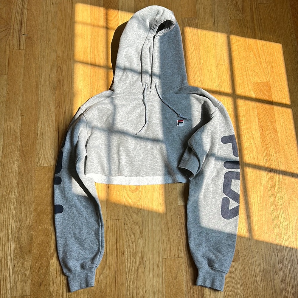 fila cropped hoodie from urban outfitters